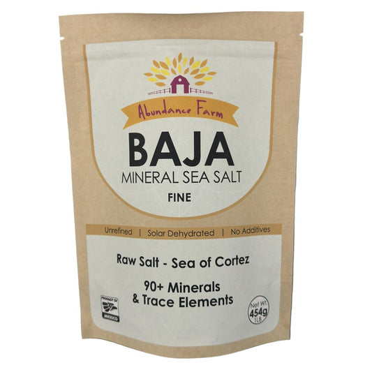 Baja Mineral Sea Salt - Fine - 454g Abundance Farm