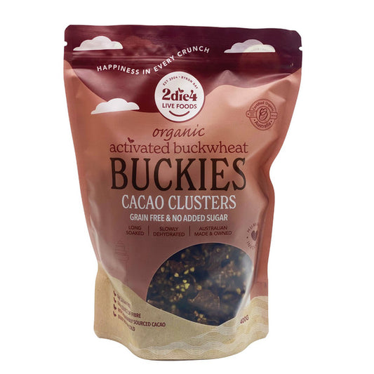 Organic Activated Buckies Cacao Clusters 400g