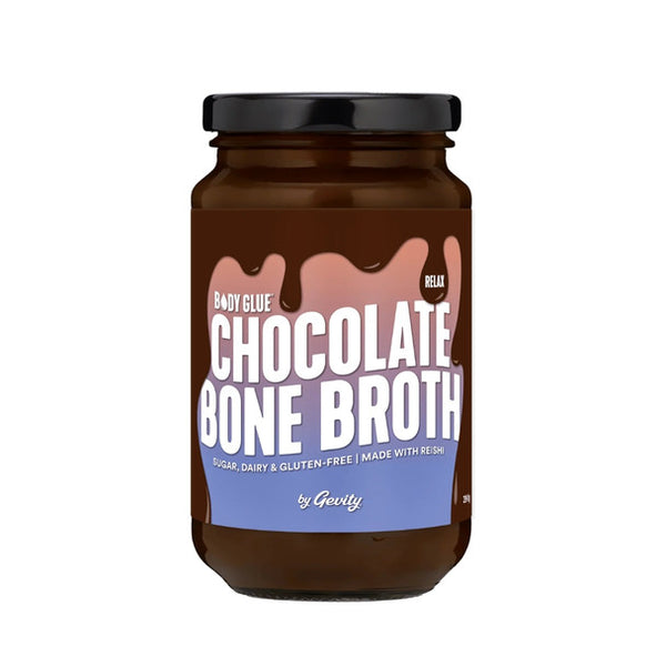 Body Glue Chocolate Bone Broth - Relax 390g Gevity Rx