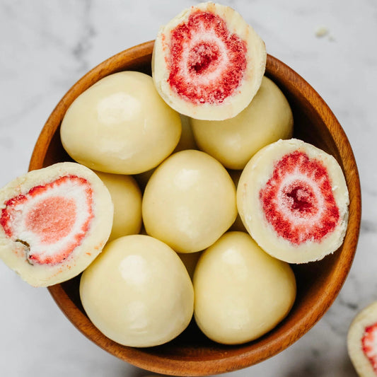 White Chocolate Freeze Dried Strawberries
