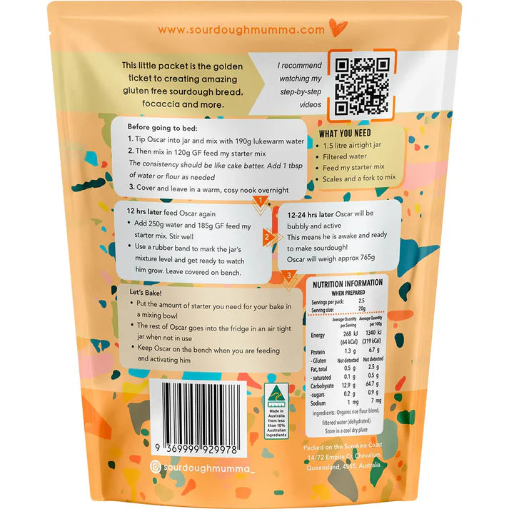 Gluten Free Organic Sourdough Starter 20g