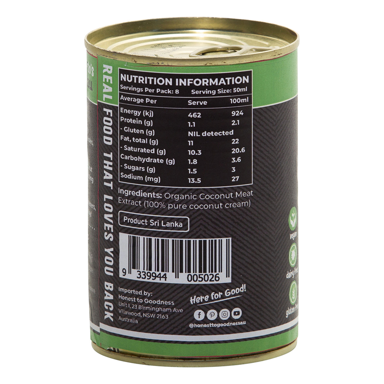 Coconut Cream 400ml - Organic