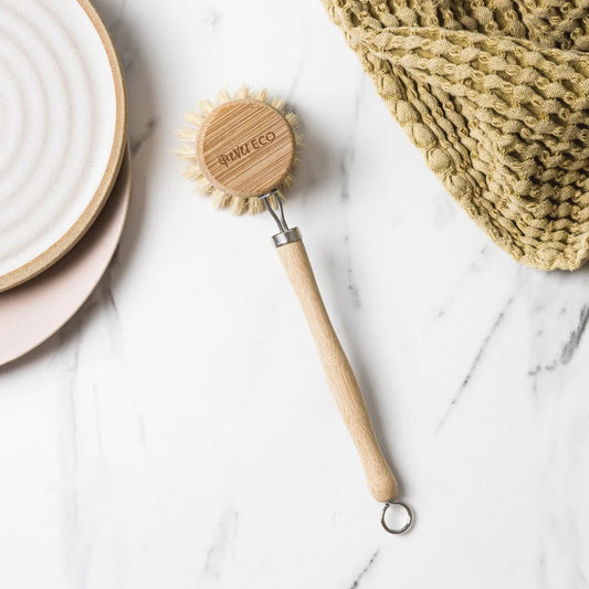 Bamboo Long Handle Dish Brush