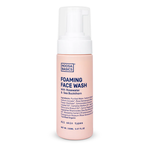 Foaming Face Wash With Rosewater & Sea Buckthorn - Noosa Basics