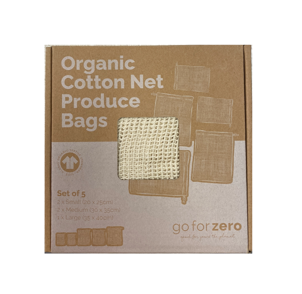 Go for Zero - Organic Net Produce Bags 5 Pack