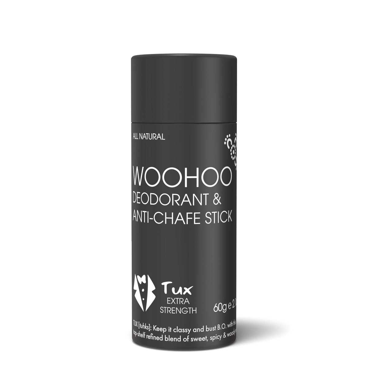Woohoo Deodorant & Anti-Chafe Stick 60g - Tux