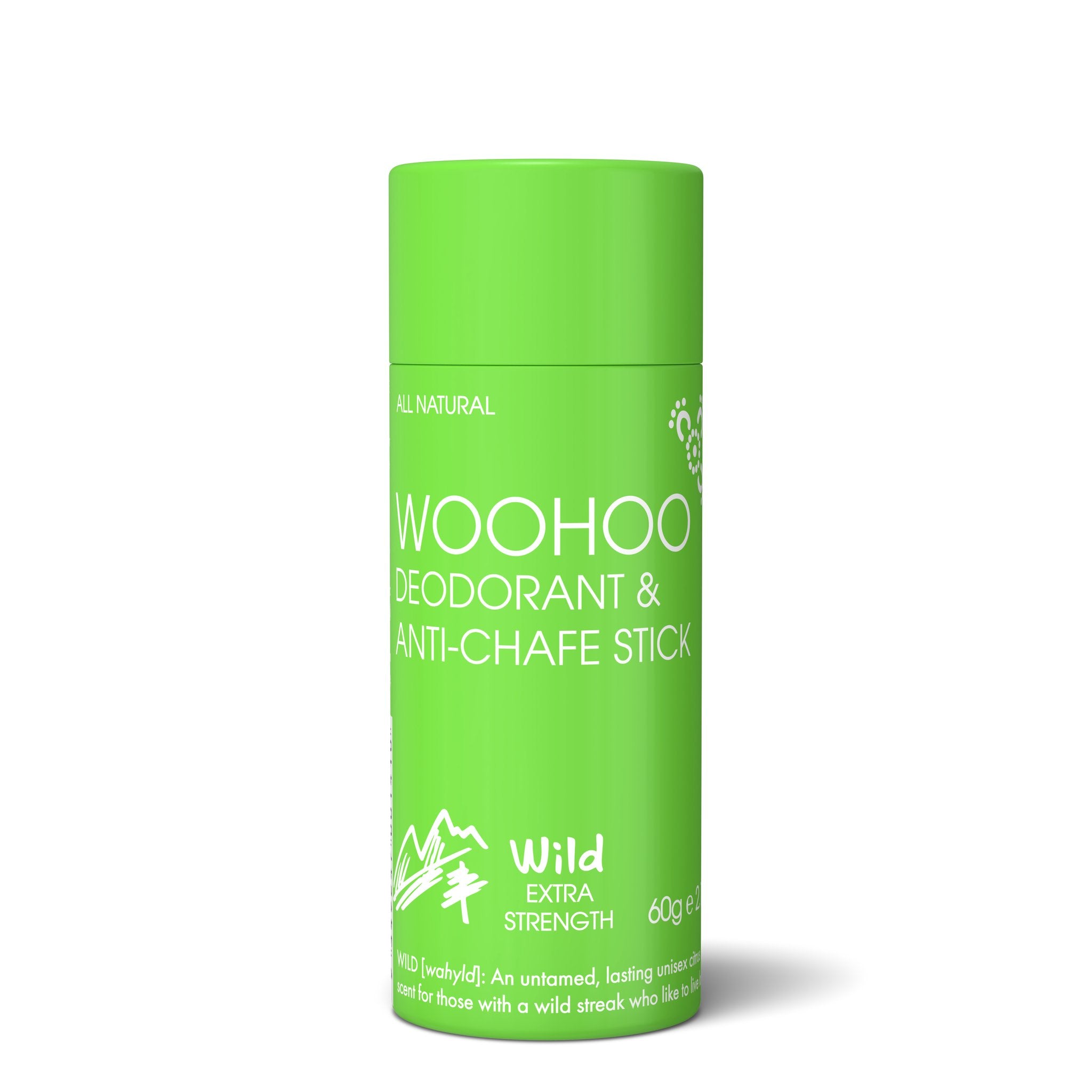 Woohoo Deodorant & Anti-Chafe Stick 60g - Wild