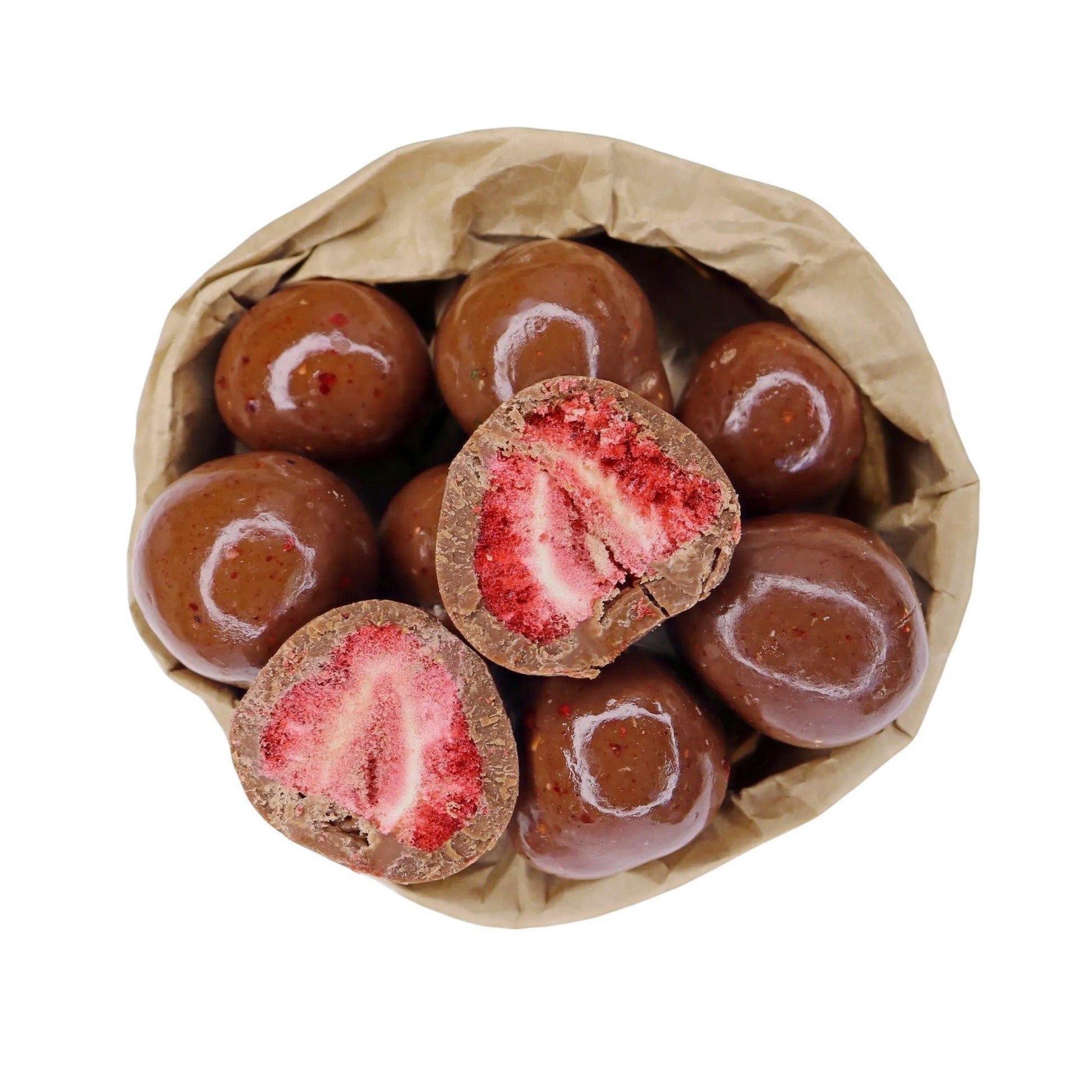 Milk Chocolate Freeze Dried Strawberries - Pantree