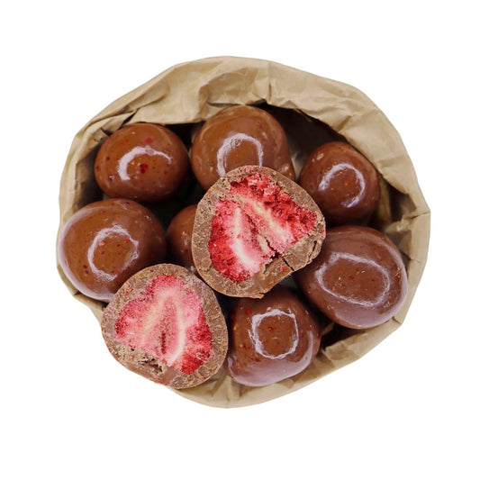 Milk Chocolate Freeze Dried Strawberries - Pantree