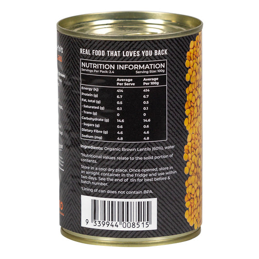 Brown Lentils 400ml - Organic