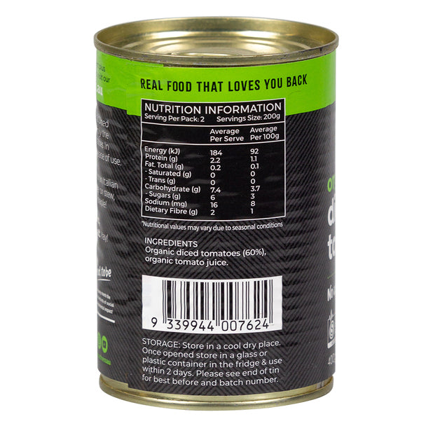 Diced Tomatoes 400ml - Organic